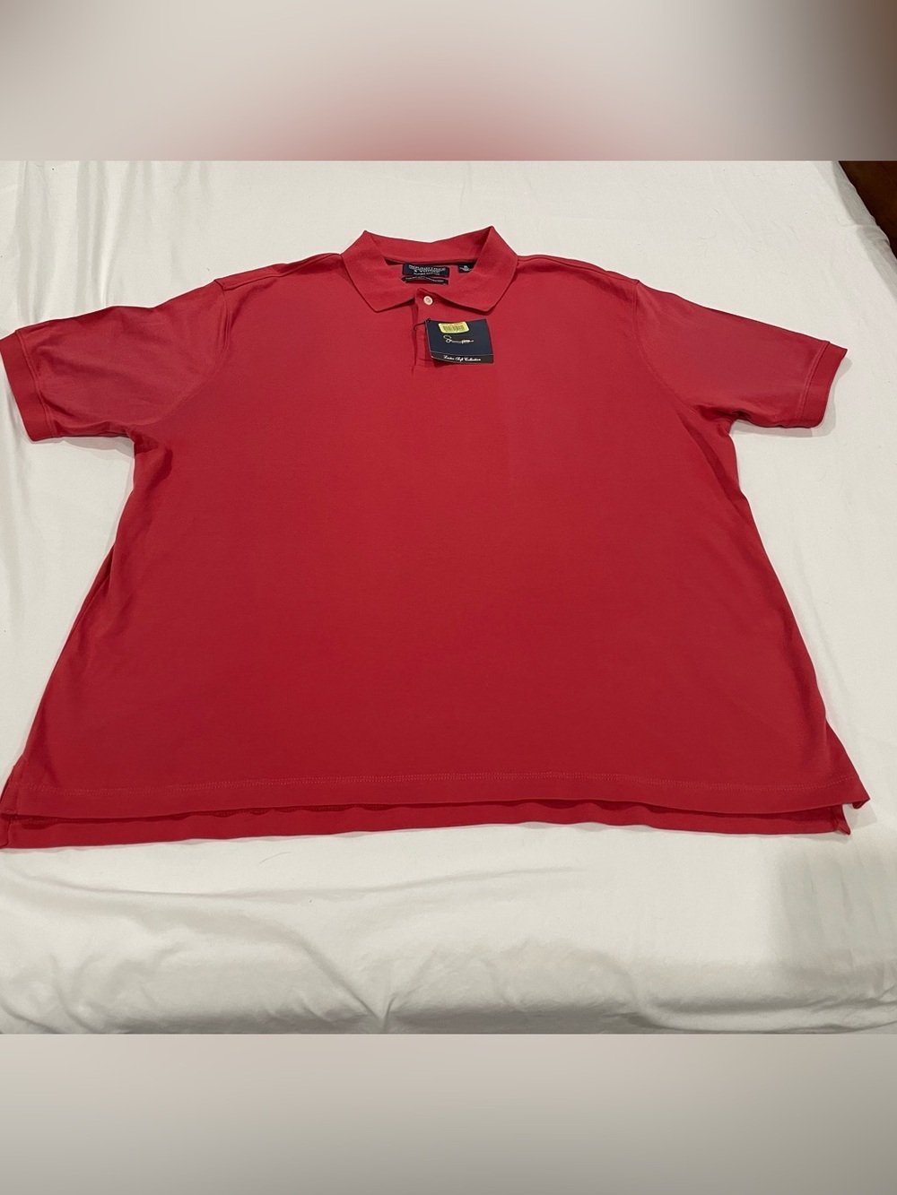 Roundtree & Yorke Men’s Red Short-Sleeve Polo Luster Collection